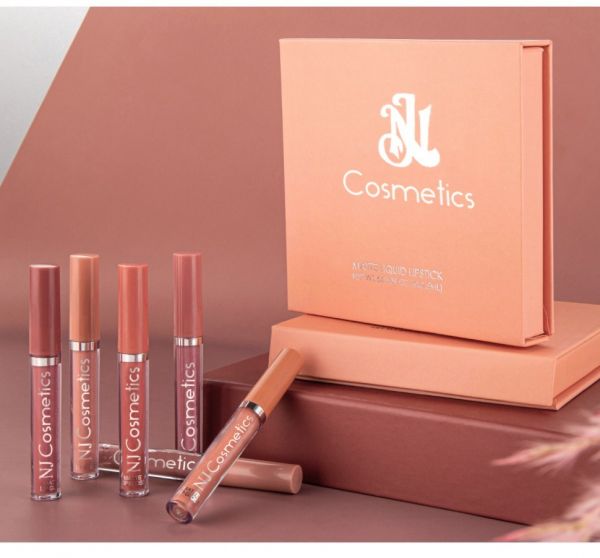 NJ Gift set of matte lip glosses, tone B